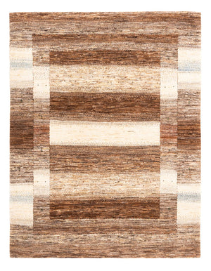 Gabbeh Teppich - Loribaft Perser - 201 x 158 cm - natur