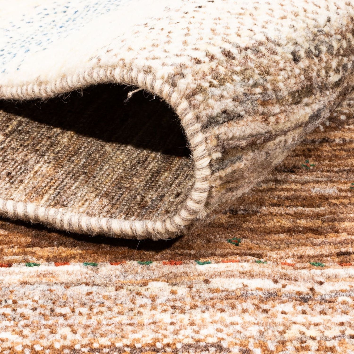 Tapis Gabbeh - Loribaft Persan - 201 x 158 cm - naturel