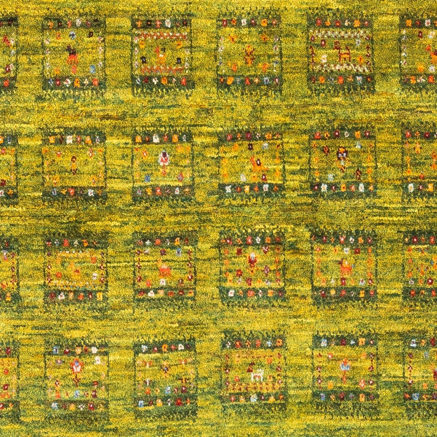 Tapis Gabbeh - Loribaft Persan - Royal - 157 x 108 cm - vert clair