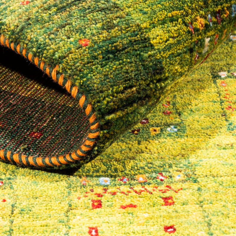 Tapis Gabbeh - Loribaft Persan - Royal - 157 x 108 cm - vert clair