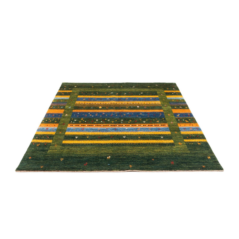Gabbeh Teppich - Loribaft Perser - Royal - 212 x 161 cm - grün