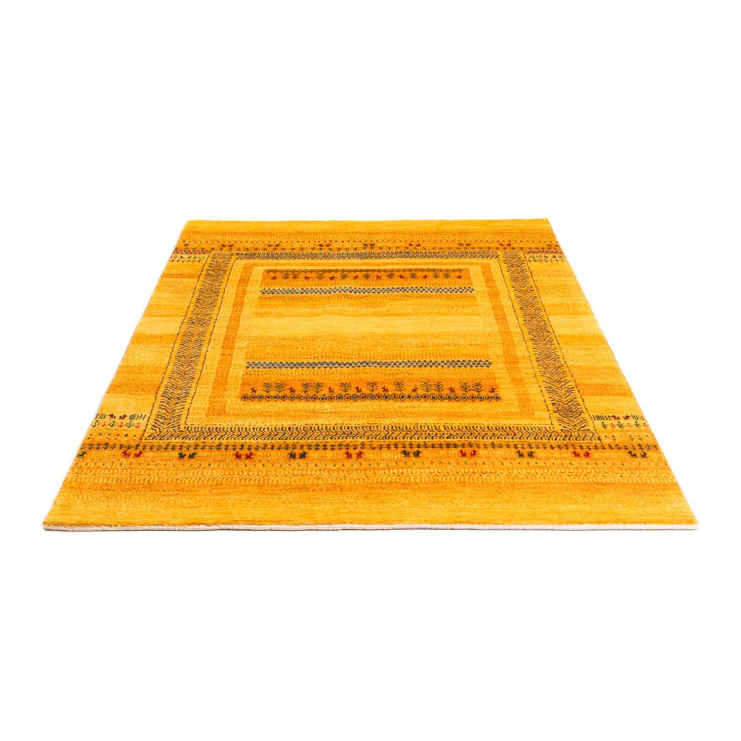 Tapis Gabbeh - Loribaft Persan - Royal - 205 x 144 cm - or