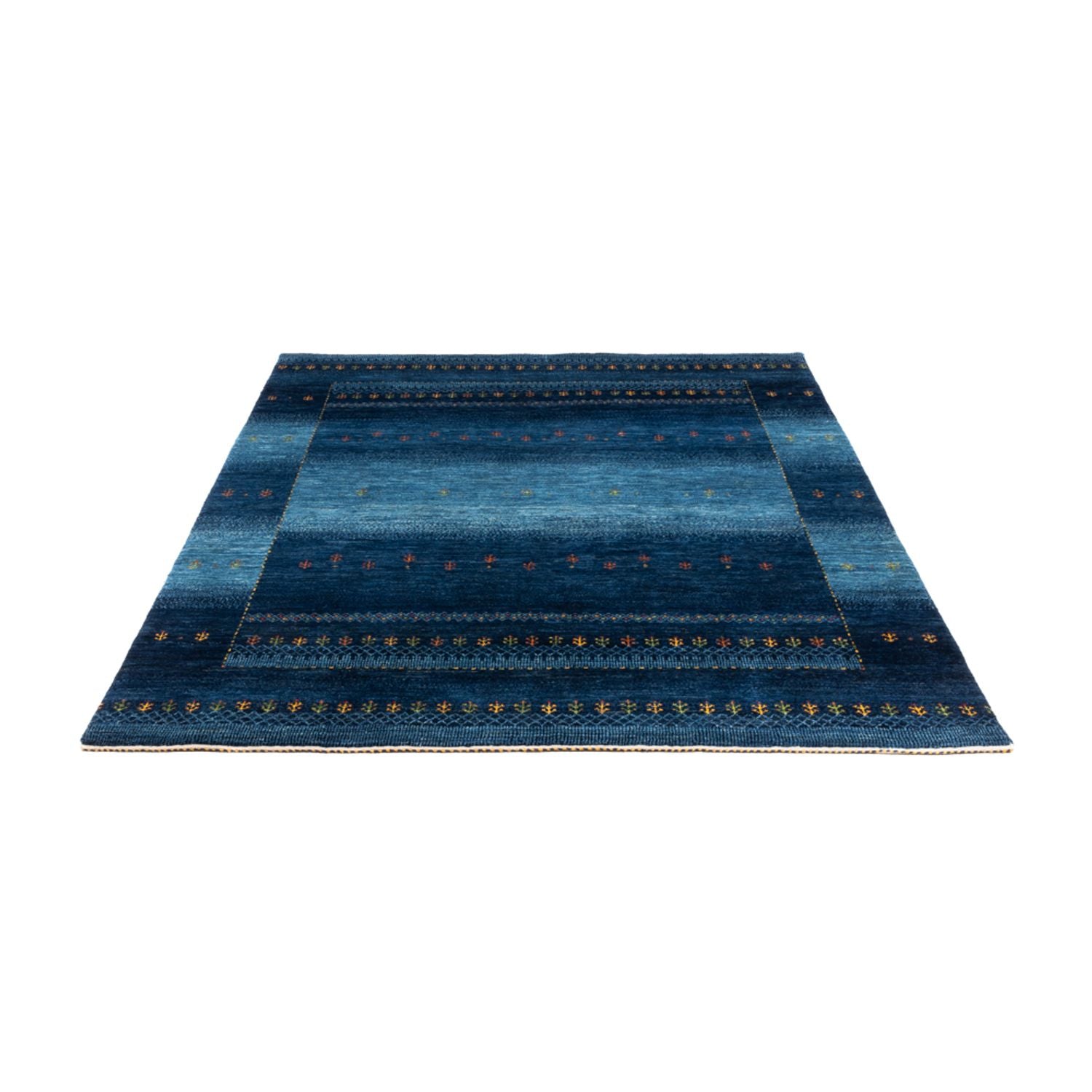 Tapis Gabbeh - Loribaft Persan - 207 x 157 cm - bleu