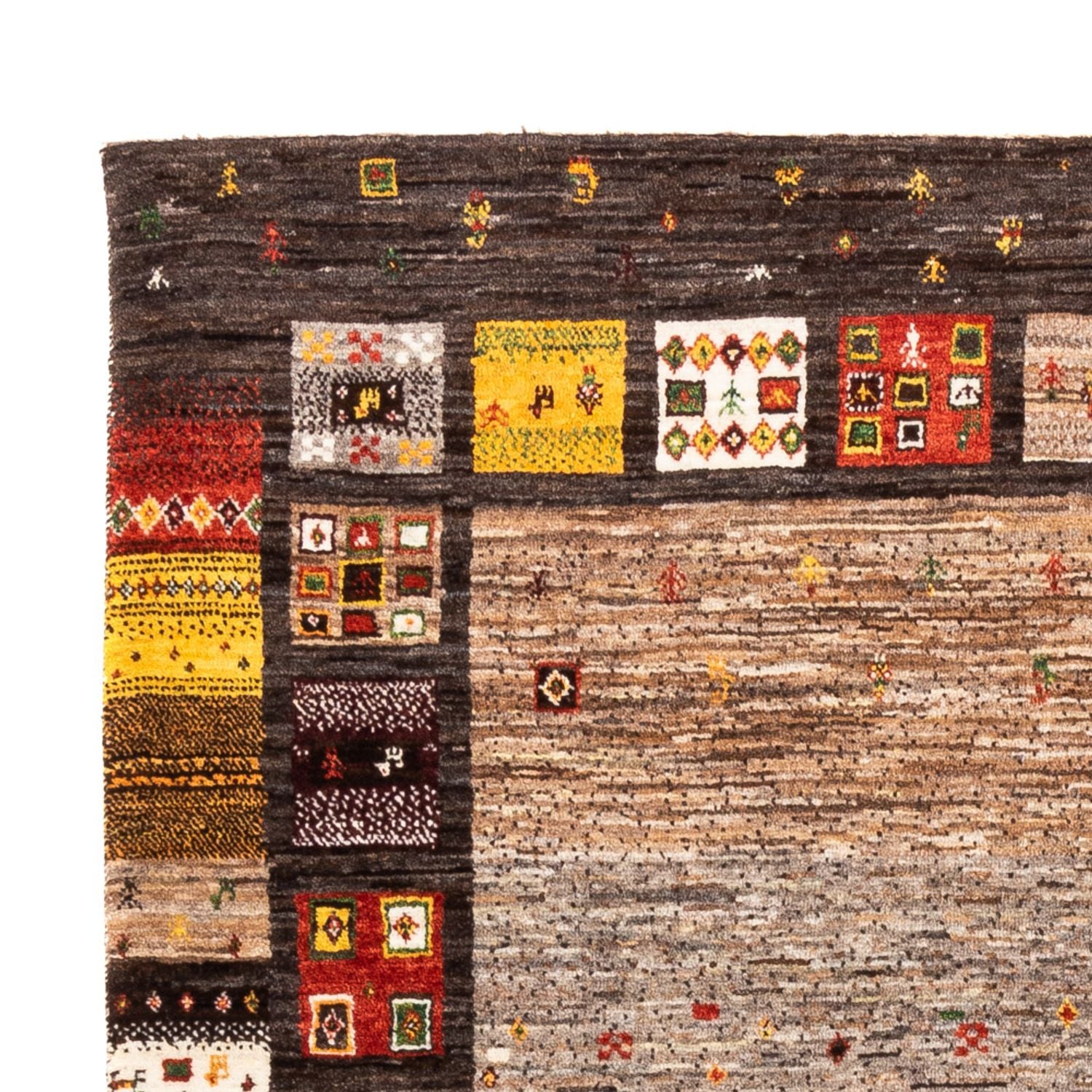 Tapis Gabbeh - Loribaft Persan - Royal - 204 x 153 cm - multicolore