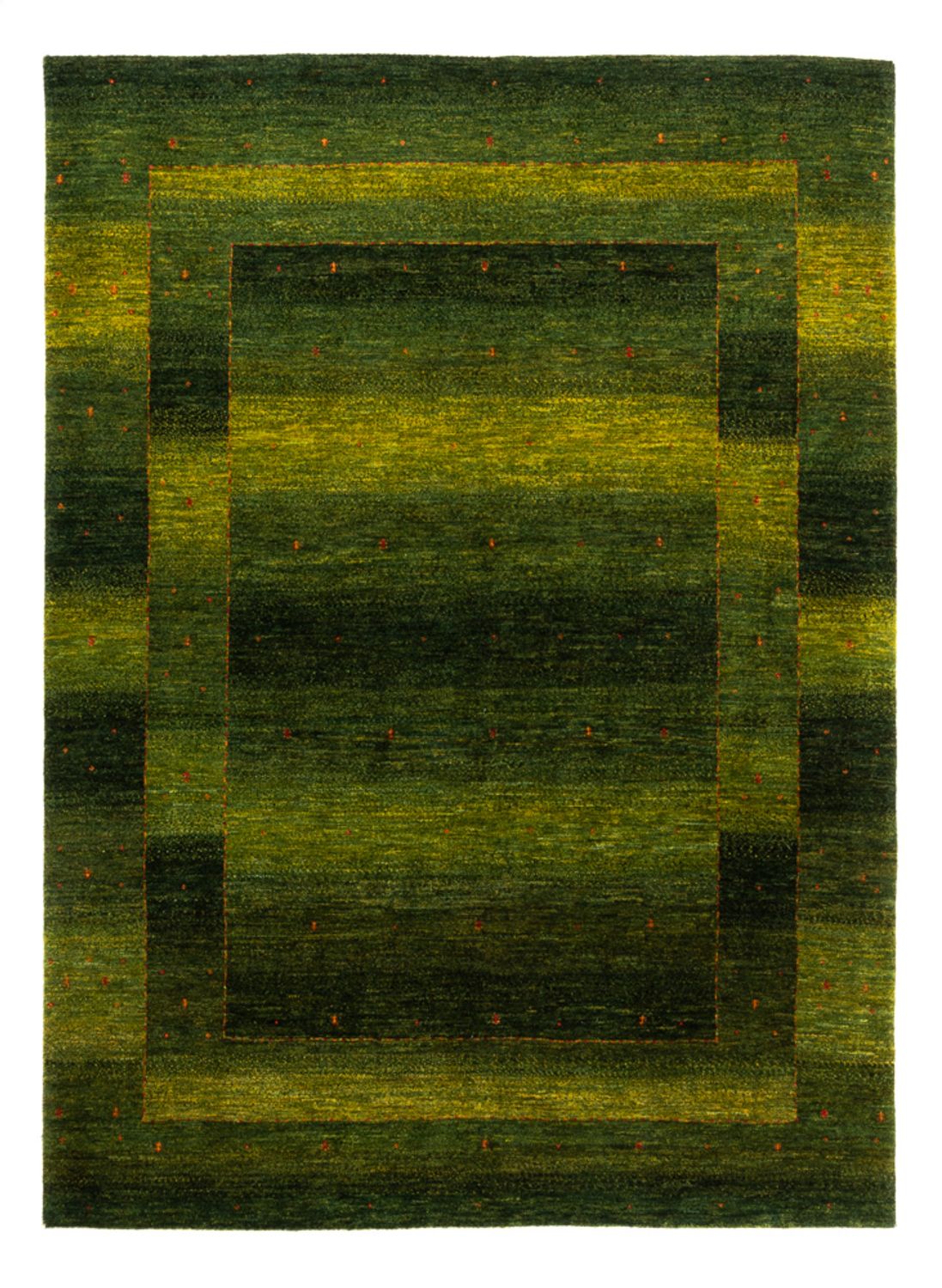 Tapis Gabbeh - Loribaft Persan - 207 x 154 cm - vert