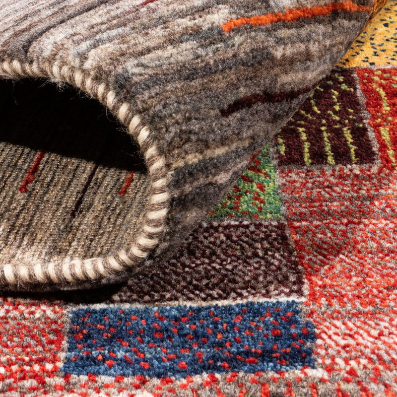 Tapis Gabbeh - Loribaft Persan - 210 x 153 cm - gris