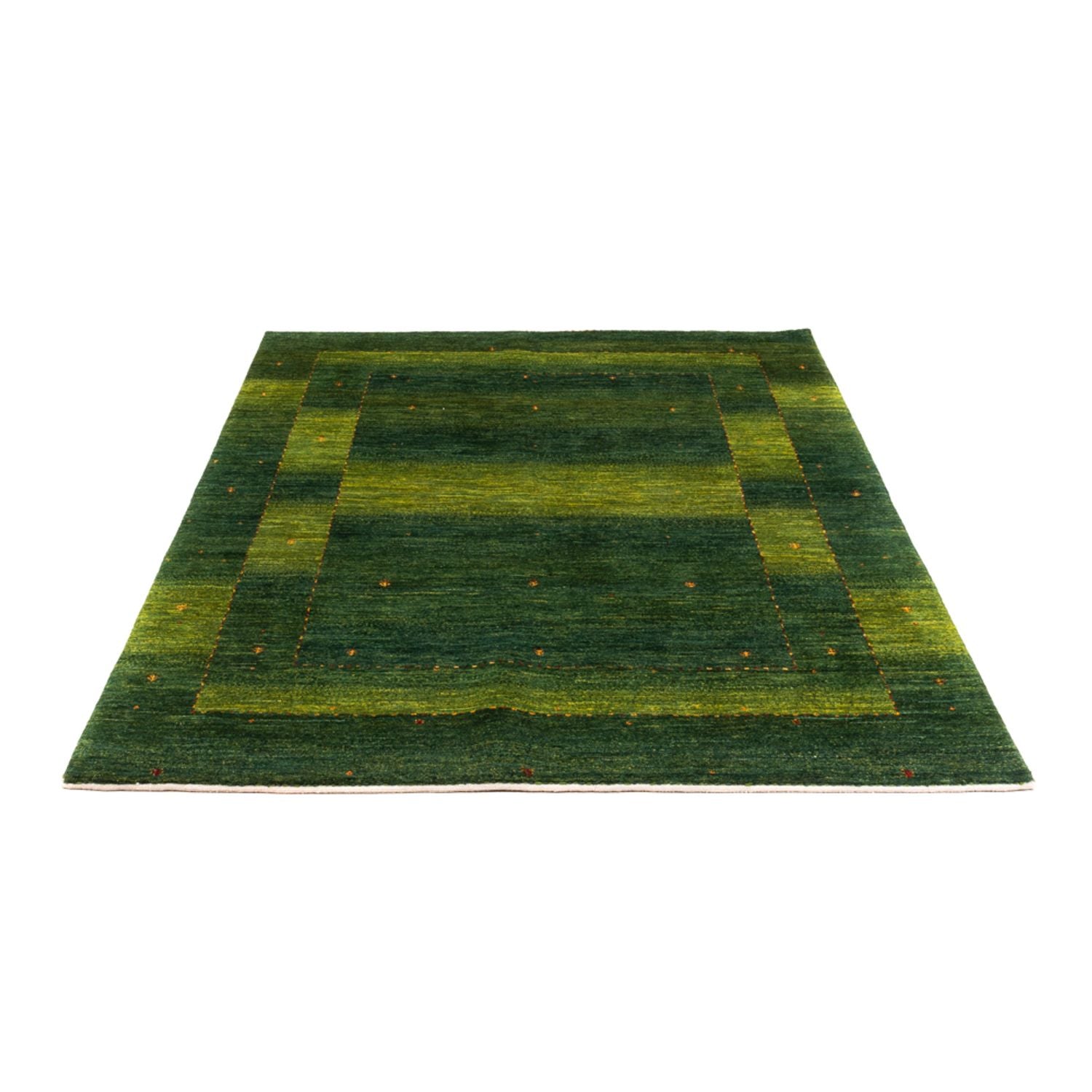 Gabbeh Teppich - Loribaft Perser - 198 x 146 cm - grün