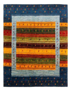 Gabbeh Teppich - Loribaft Perser - Royal - 190 x 147 cm - blau