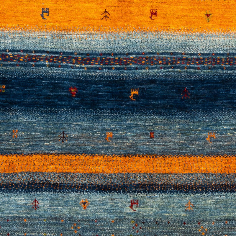 Gabbeh Teppich - Loribaft Perser - Royal - 209 x 144 cm - blau