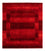 Tapis Gabbeh - Loribaft Persan - 170 x 147 cm - rouge