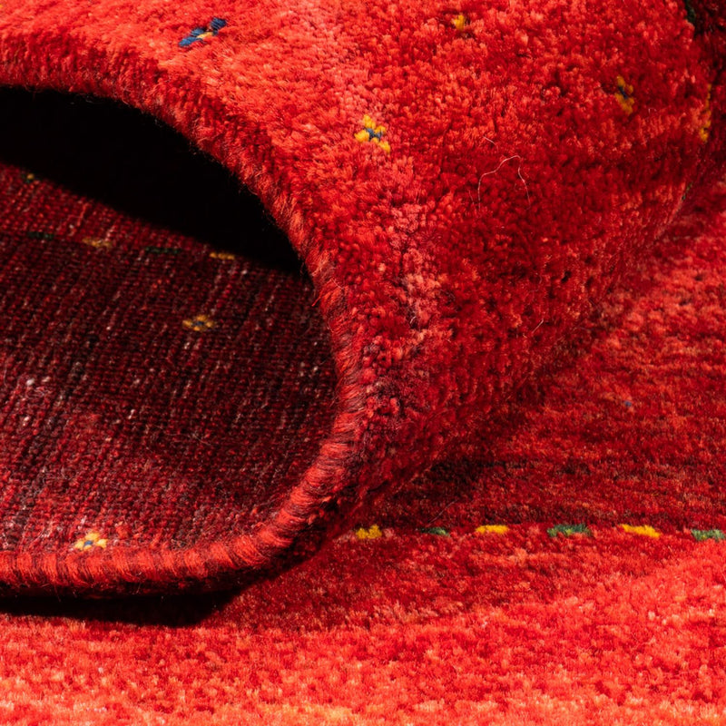 Tapis Gabbeh - Loribaft Persan - 170 x 147 cm - rouge