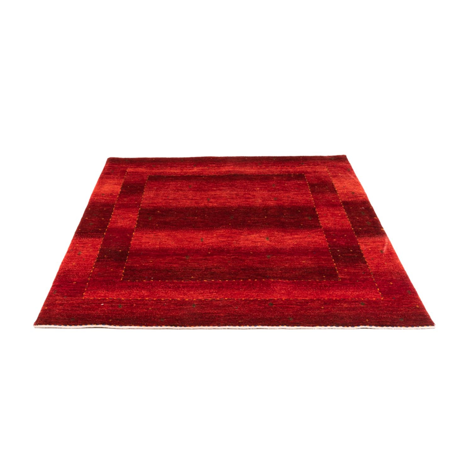 Tapis Gabbeh - Loribaft Persan - 170 x 147 cm - rouge