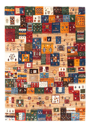 Tapis Gabbeh - Loribaft Persan - Royal - 140 x 100 cm - multicolore