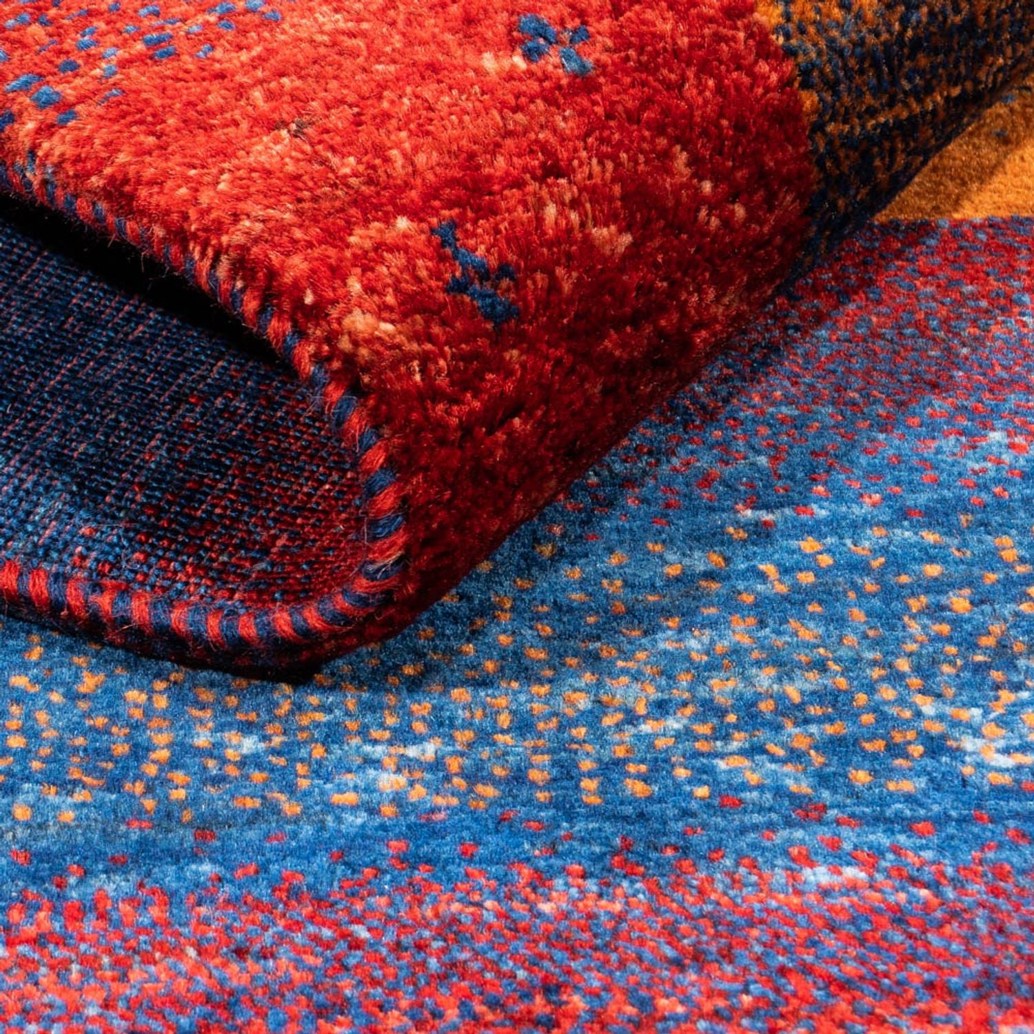 Tapis Gabbeh - Loribaft Persan - 123 x 81 cm - multicolore