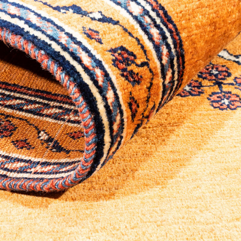 Tapis Gabbeh - Persan - 148 x 105 cm - or