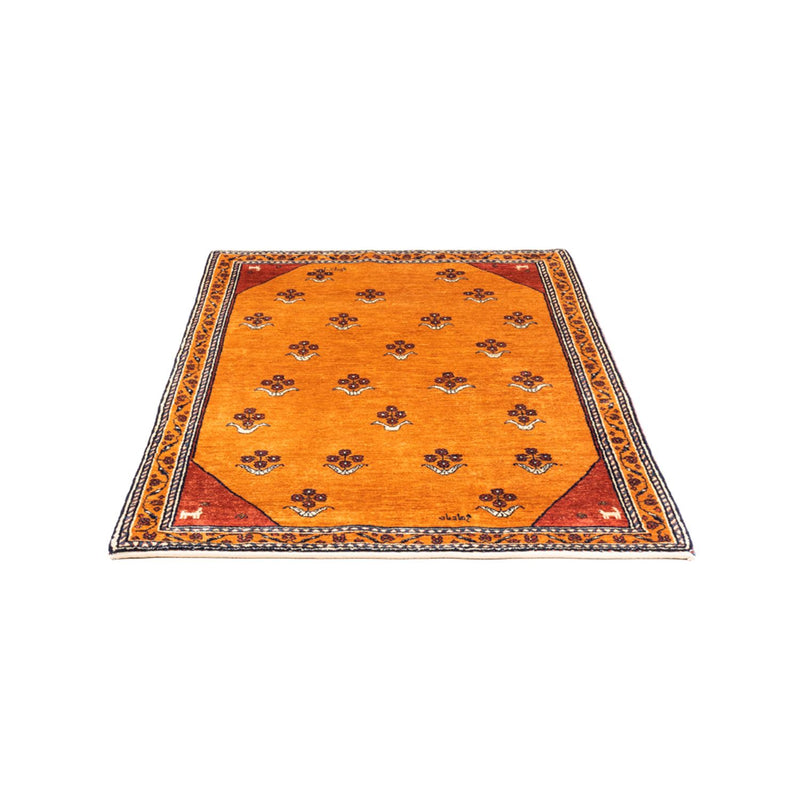 Tapis Gabbeh - Persan - 148 x 105 cm - or
