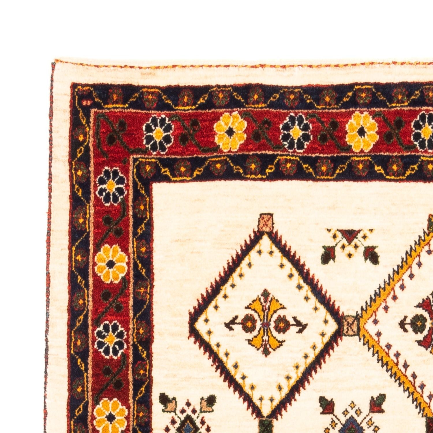 Tapis Gabbeh - Persan - 155 x 114 cm - crème