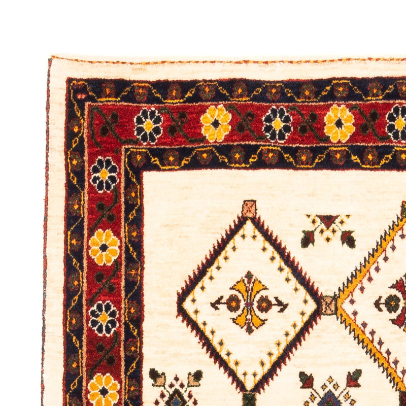 Tapis Gabbeh - Persan - 155 x 114 cm - crème