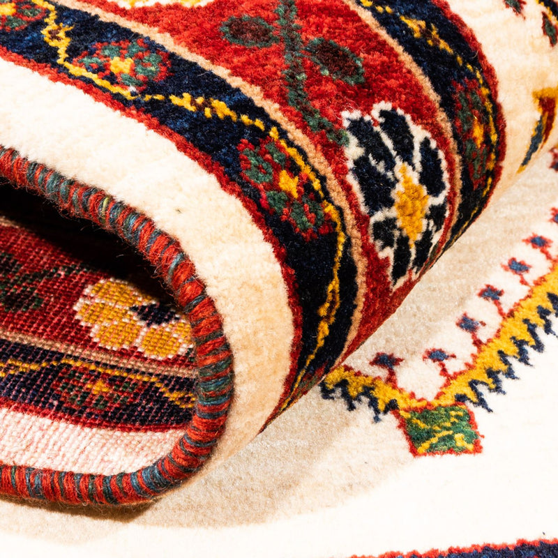 Tapis Gabbeh - Persan - 155 x 114 cm - crème