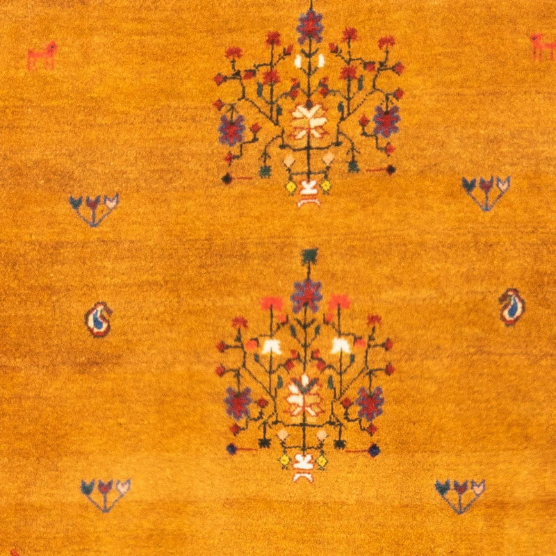 Tapis Gabbeh - Persan - 150 x 100 cm - or