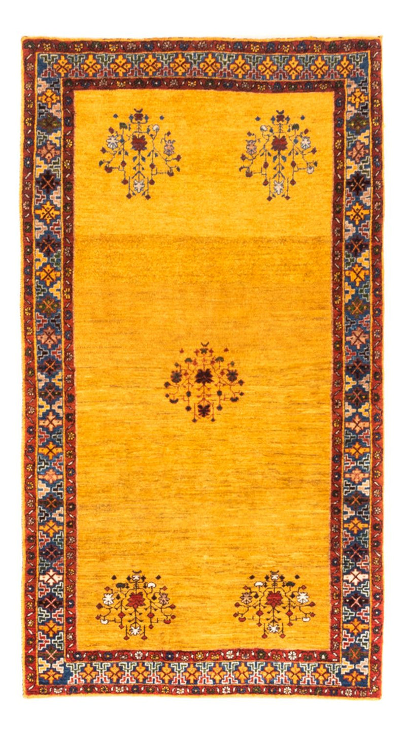 Tapis Gabbeh - Persan - 158 x 90 cm - or