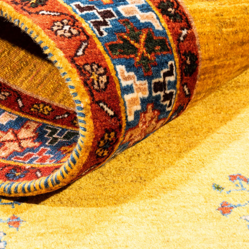 Tapis Gabbeh - Persan - 158 x 90 cm - or
