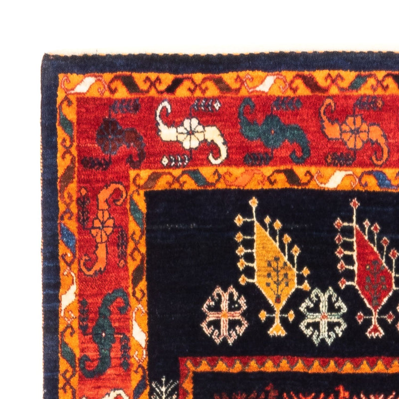 Tapis Gabbeh - Persan - 160 x 108 cm - bleu foncé