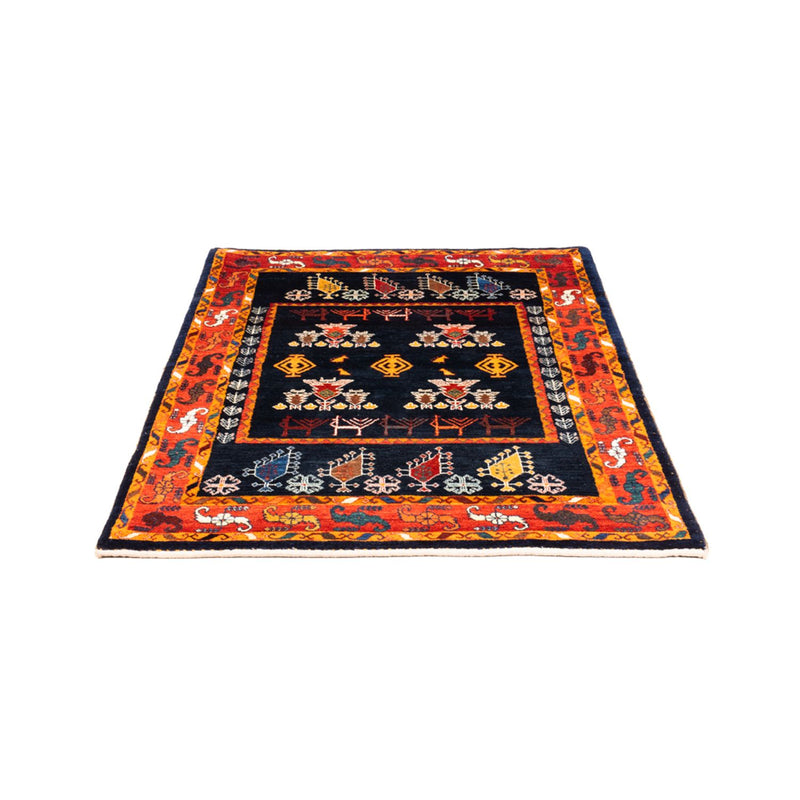 Tapis Gabbeh - Persan - 160 x 108 cm - bleu foncé