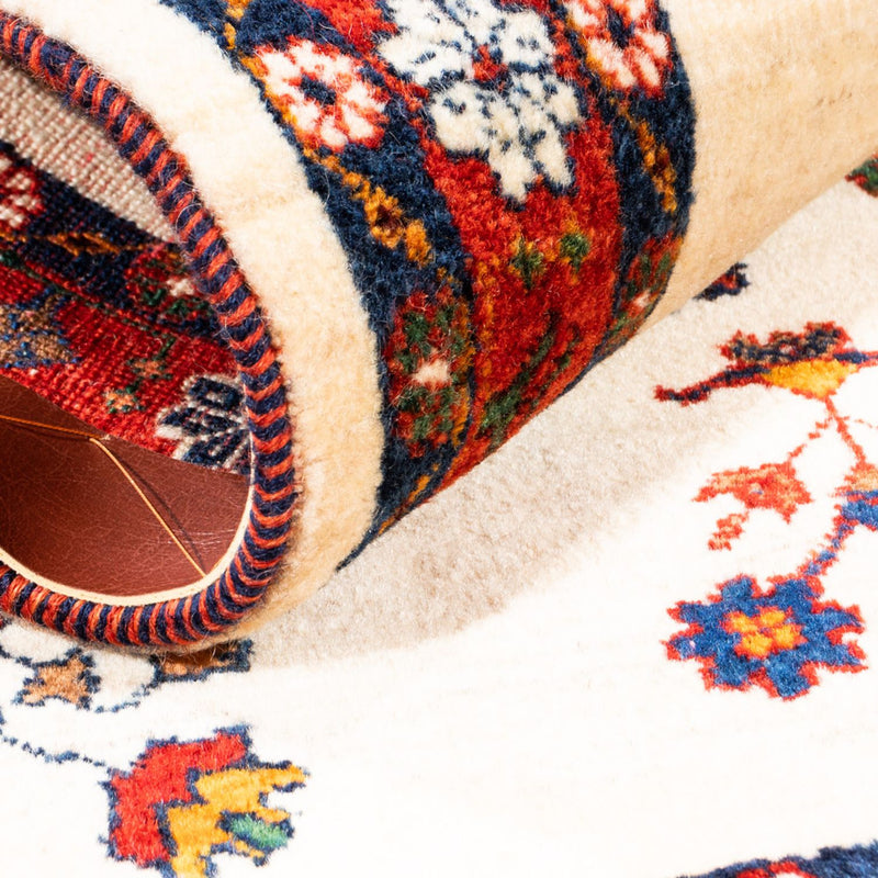 Tapis Gabbeh - Persan - 125 x 80 cm - crème