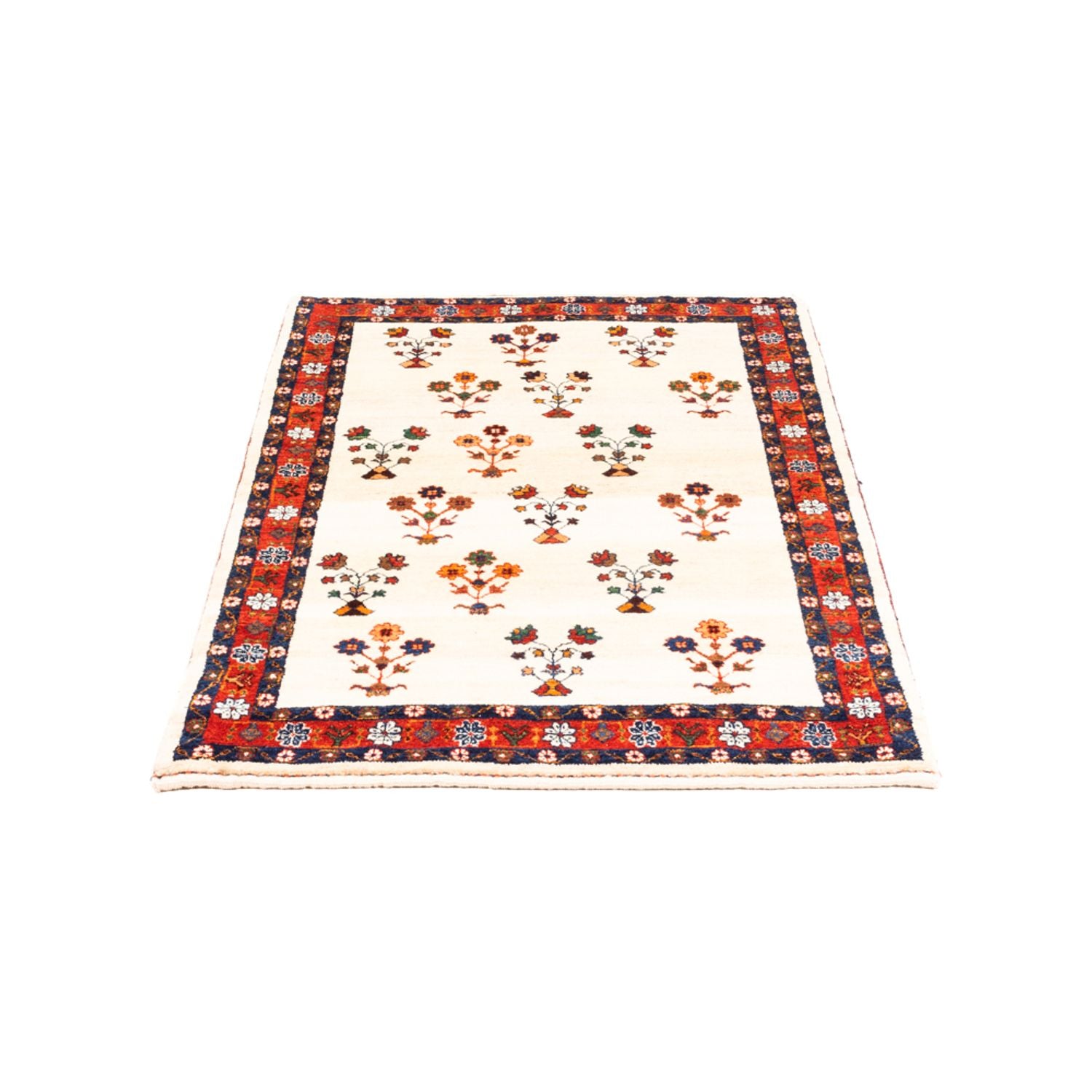Tapis Gabbeh - Persan - 125 x 80 cm - crème