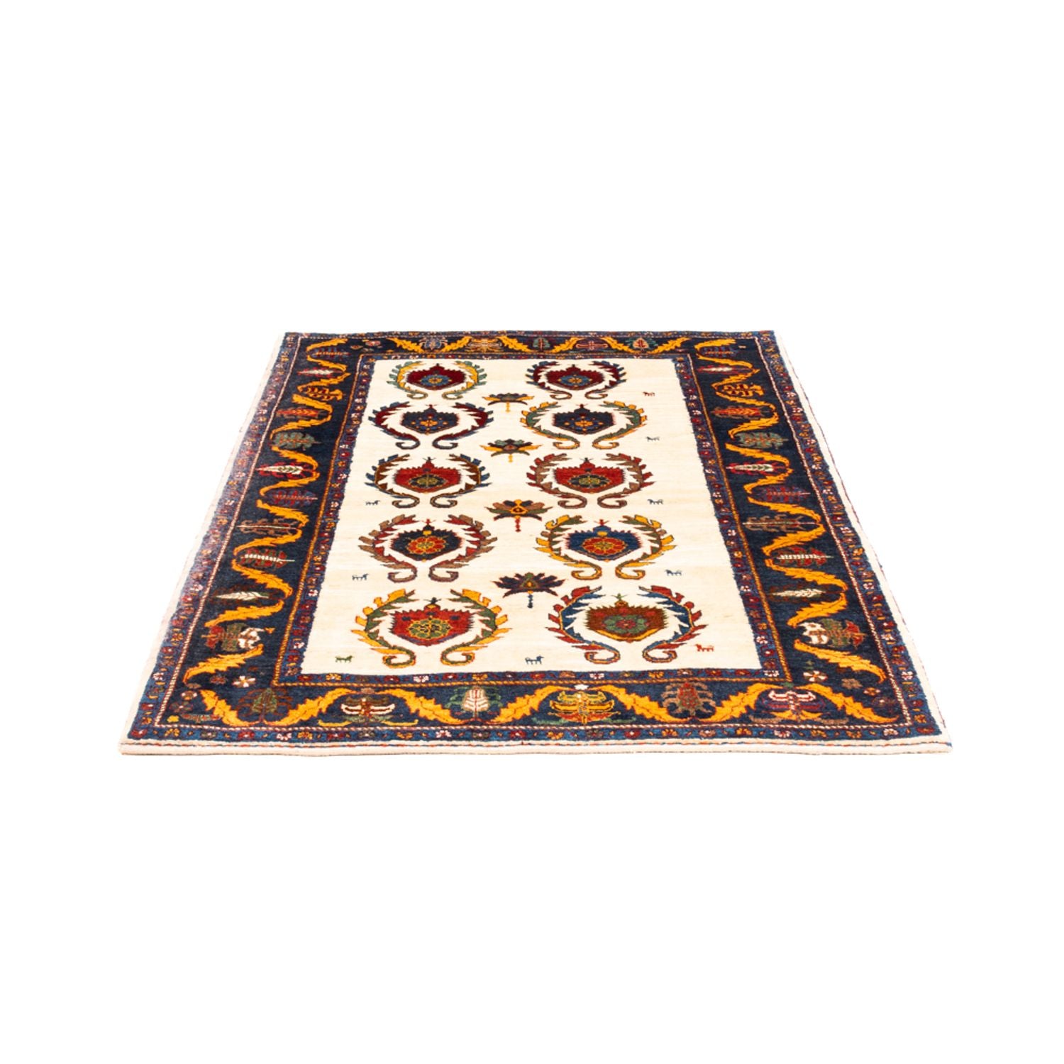 Gabbeh Teppich - Perser - 155 x 115 cm - creme
