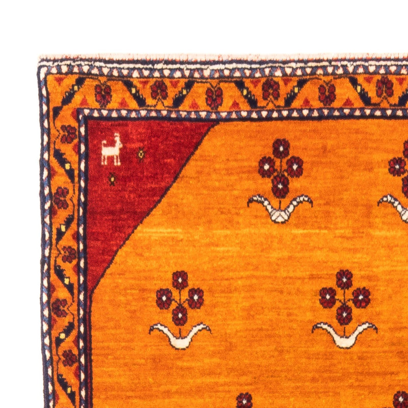 Tapis Gabbeh - Persan - 155 x 104 cm - or