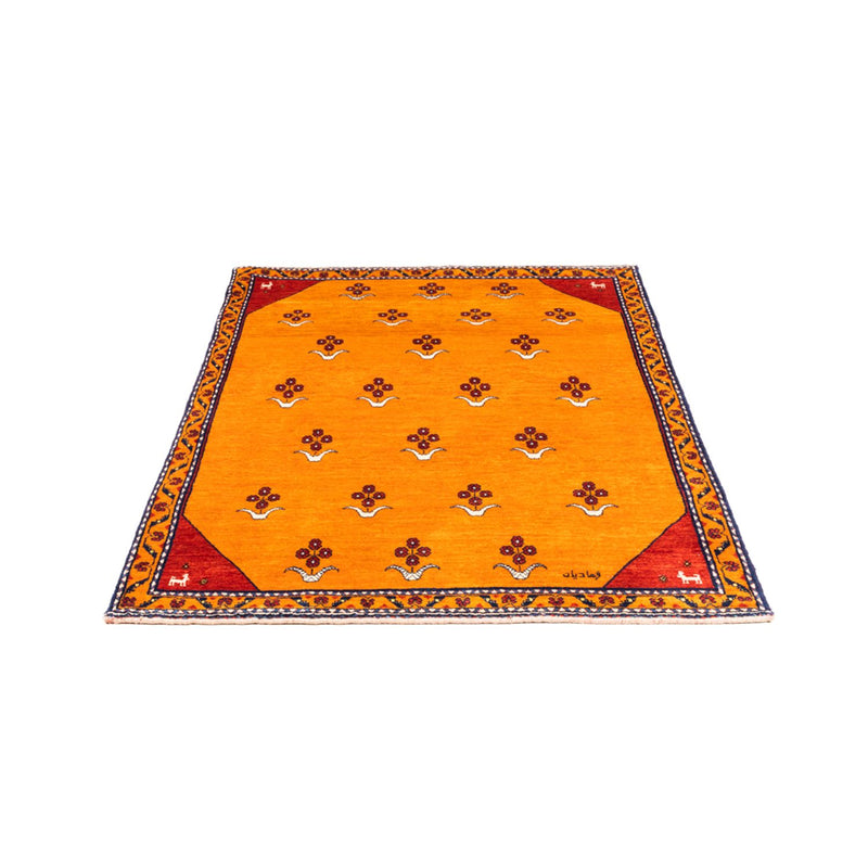 Tapis Gabbeh - Persan - 155 x 104 cm - or