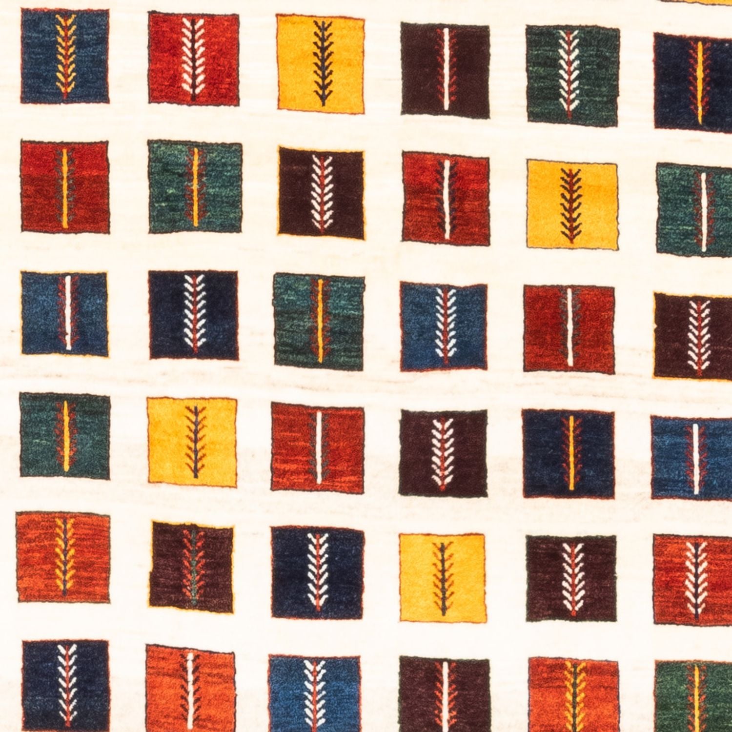 Tapis Gabbeh - Persan - 207 x 157 cm - multicolore