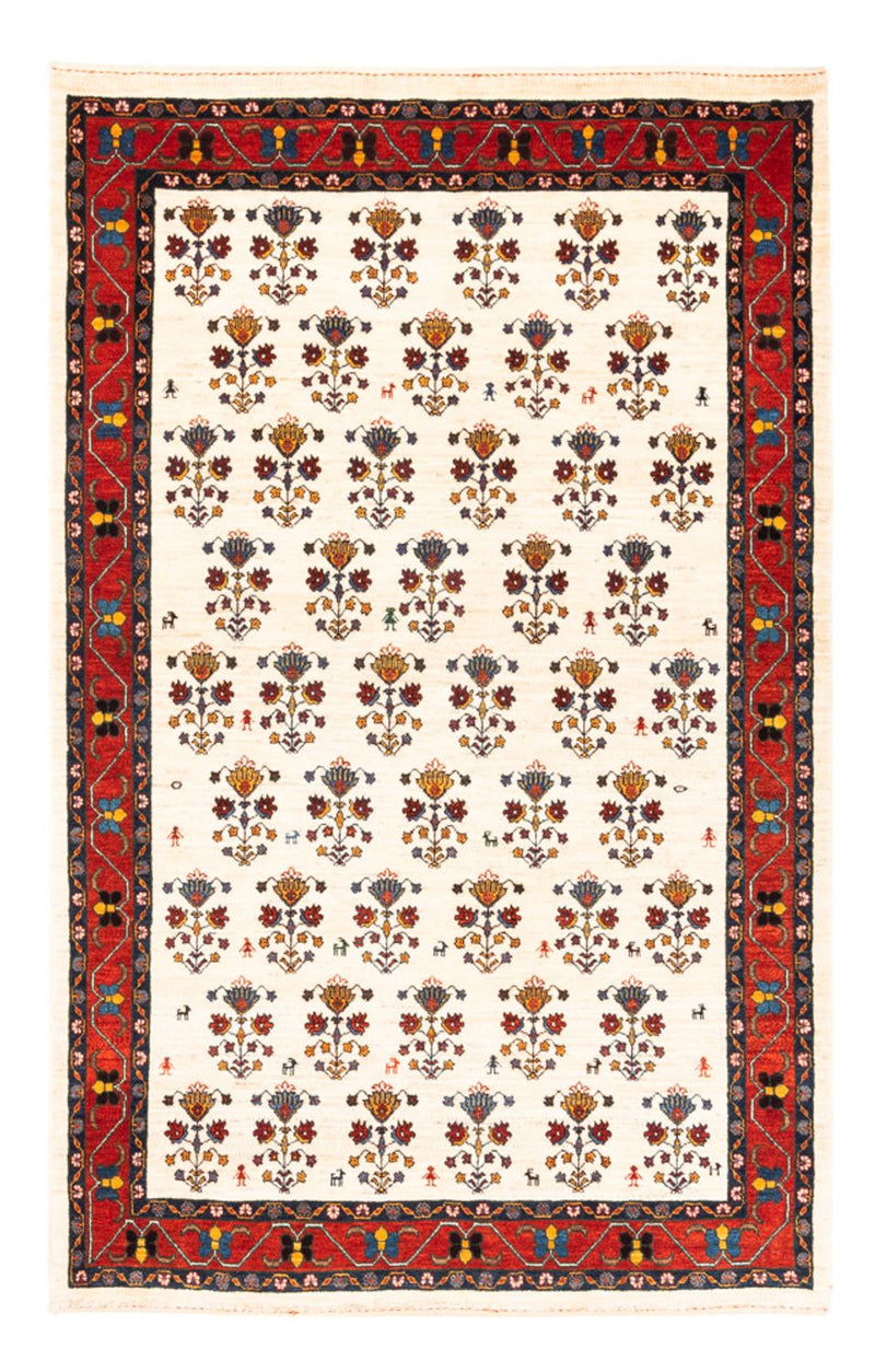 Gabbeh Teppich - Perser - 194 x 127 cm - creme