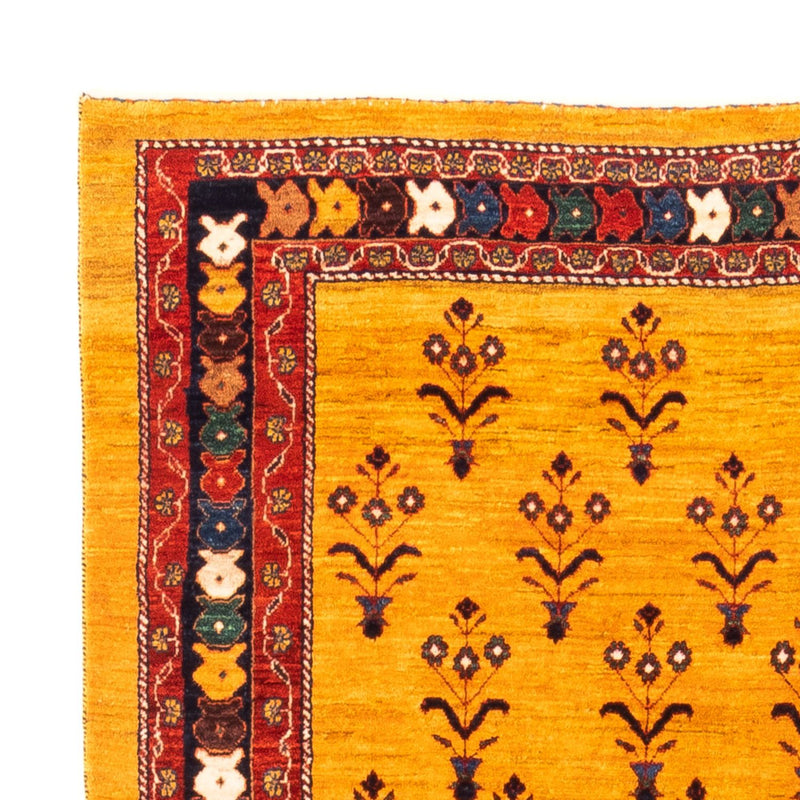 Gabbeh Teppich - Perser - 198 x 149 cm - gold