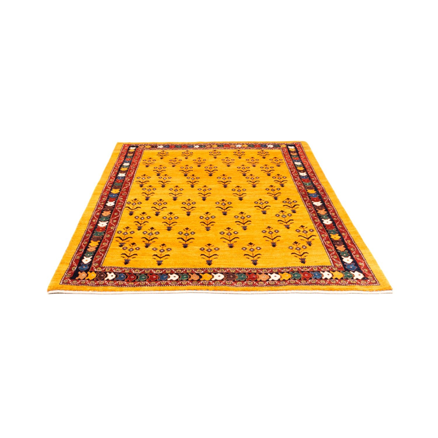 Gabbeh Teppich - Perser - 198 x 149 cm - gold