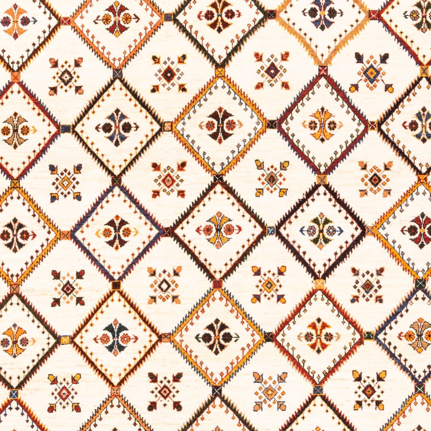 Gabbeh Teppich - Perser - 234 x 180 cm - creme