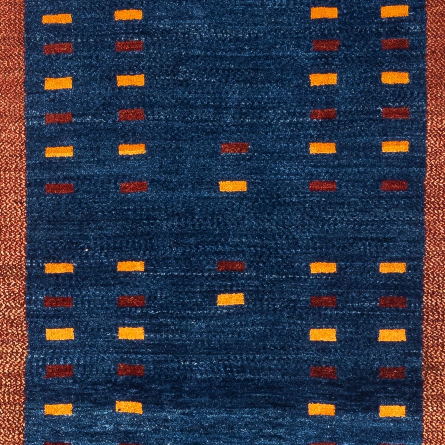 Tapis de couloir Tapis Gabbeh - Persan - 194 x 77 cm - bleu foncé