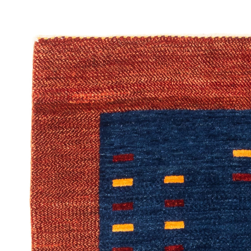 Tapis de couloir Tapis Gabbeh - Persan - 194 x 77 cm - bleu foncé