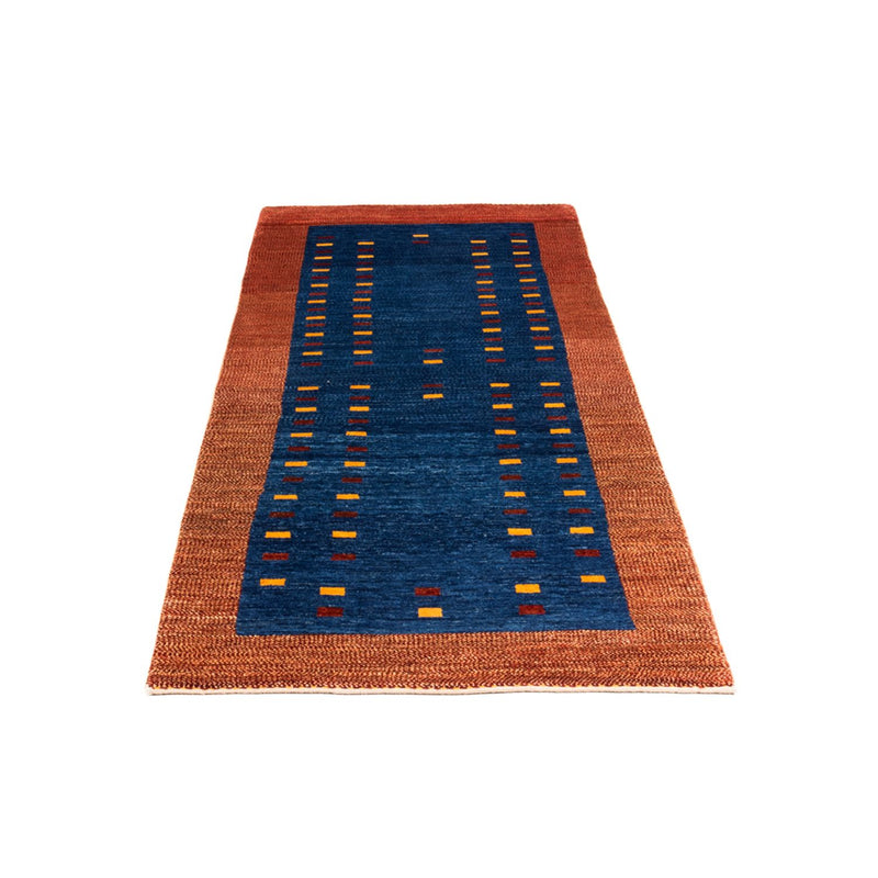 Tapis de couloir Tapis Gabbeh - Persan - 194 x 77 cm - bleu foncé