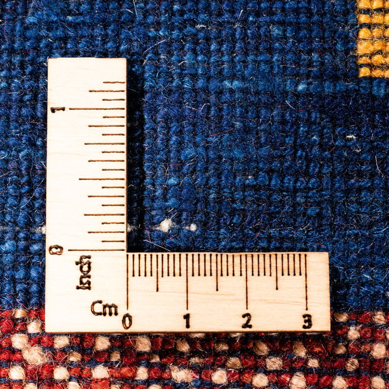 Tapis de couloir Tapis Gabbeh - Persan - 194 x 77 cm - bleu foncé