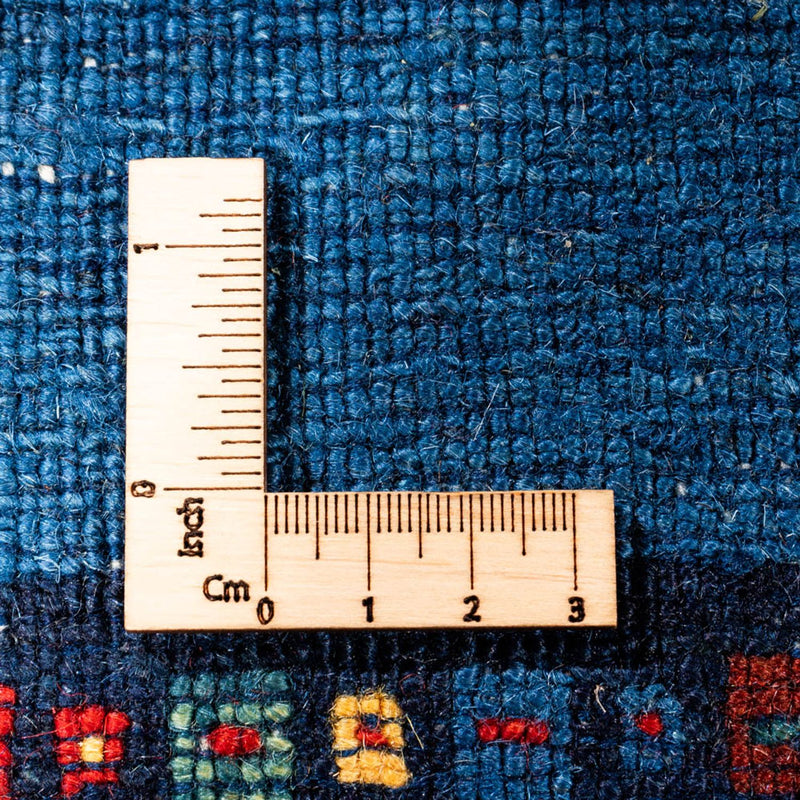 Tapis de couloir Tapis Gabbeh - Persan - 196 x 82 cm - bleu