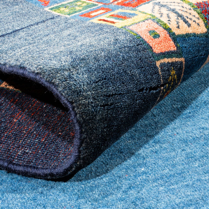 Gabbeh Teppich - Perser - 190 x 110 cm - blau