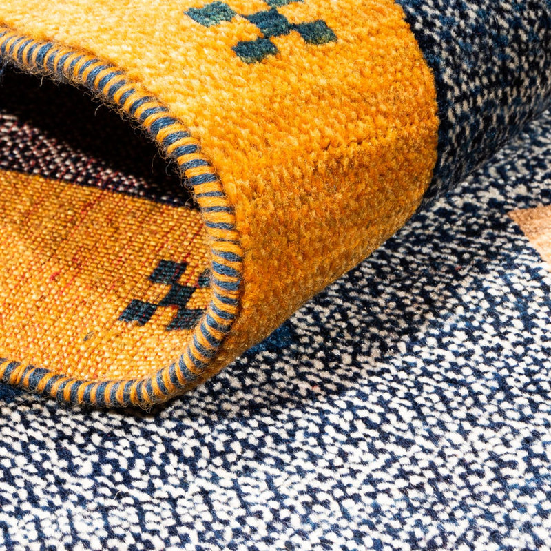 Tapis Gabbeh - Persan - 190 x 122 cm - bleu clair