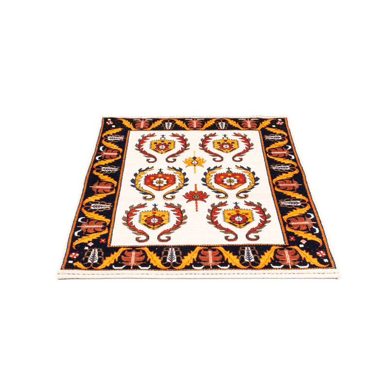 Tapis Gabbeh - Persan - 126 x 86 cm - crème