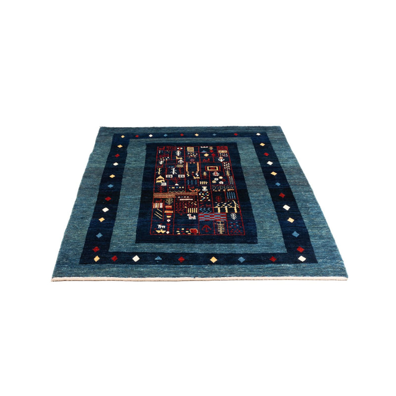 Tapis Gabbeh - Persan - 173 x 124 cm - bleu