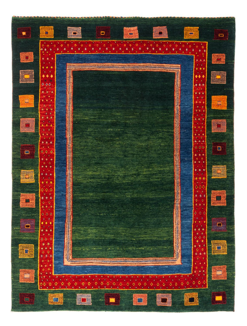 Gabbeh Teppich - Perser - 195 x 150 cm - grün