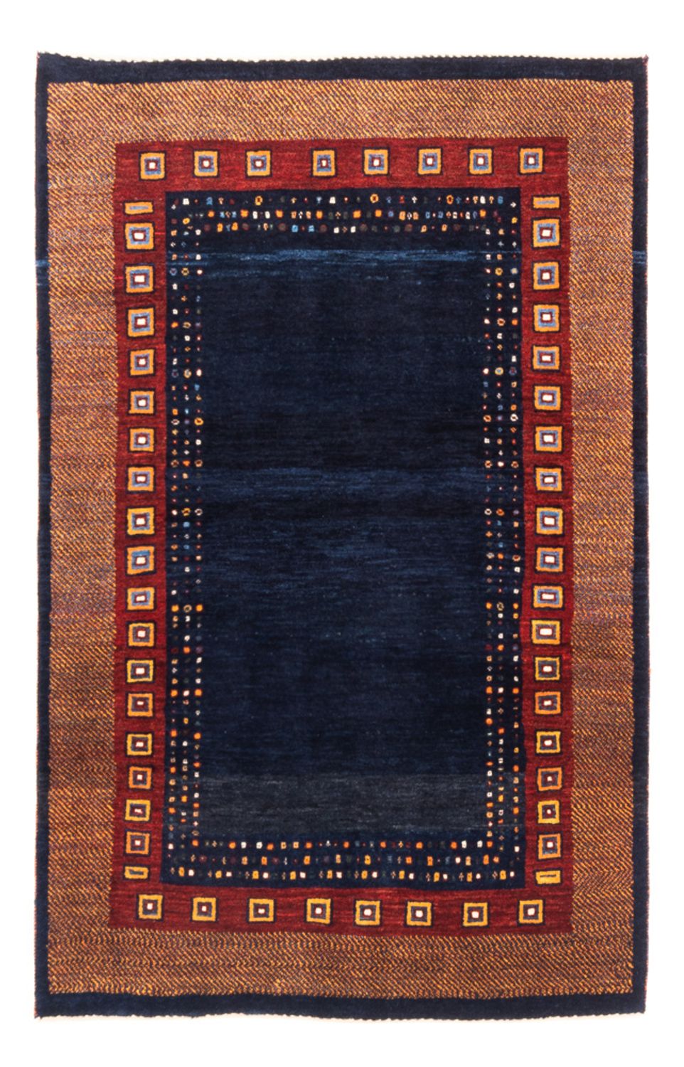 Tapis Gabbeh - Persan - 150 x 100 cm - bleu