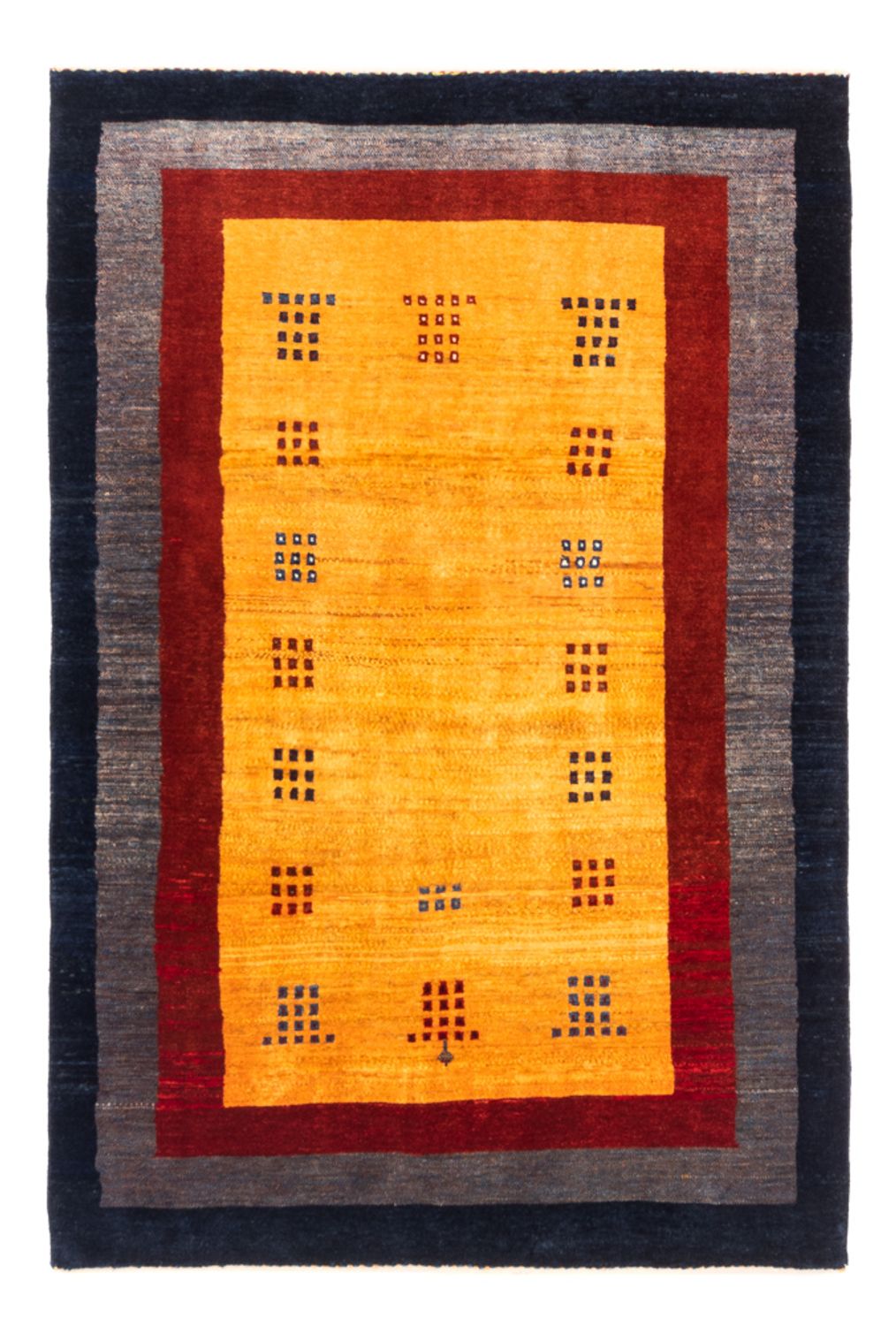 Tapis Gabbeh - Persan - 157 x 106 cm - or